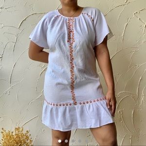 Madewell white caftan dress